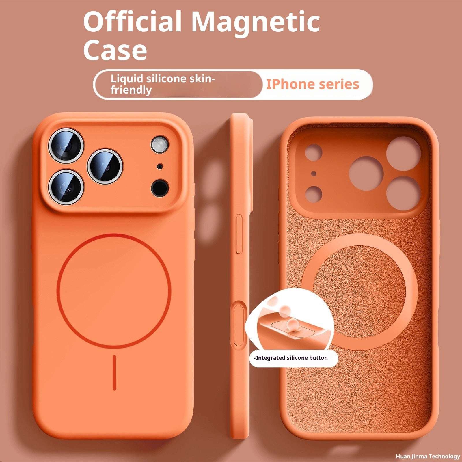 Liquid Silicone Magnet Case für iPhone 17 – Schutzhülle mit feinem Magnetring & Soft-Touch Oberfläche