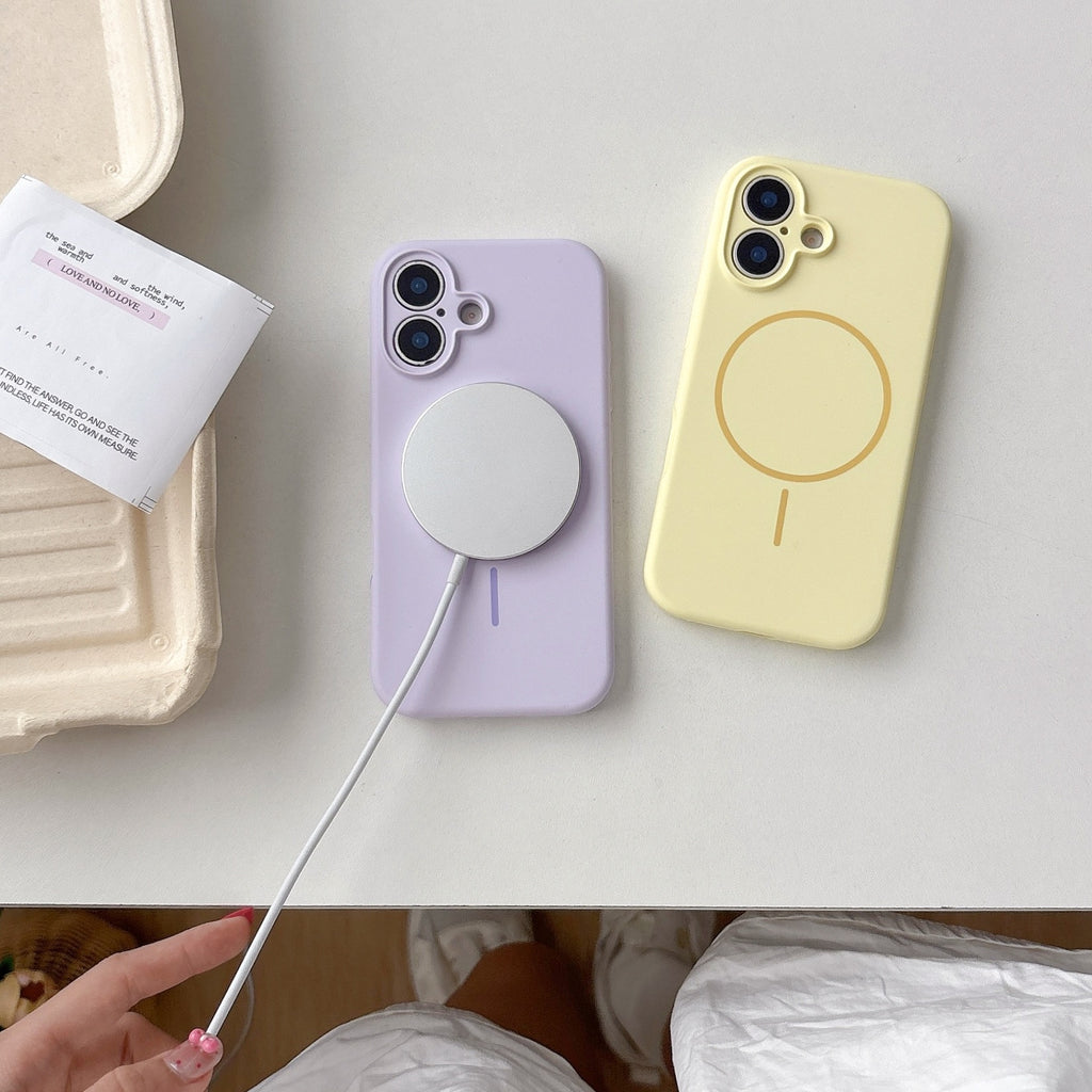 Liquid Silicone Magnet Case für iPhone 17 – Schutzhülle mit feinem Magnetring & Soft-Touch Oberfläche